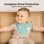 10-Pack Organic Baby Bandana Bibs - Image 5