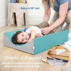 ECR4Kids SoftZone Baby Changing Pad, Seafoam/Light Grey - Image 5