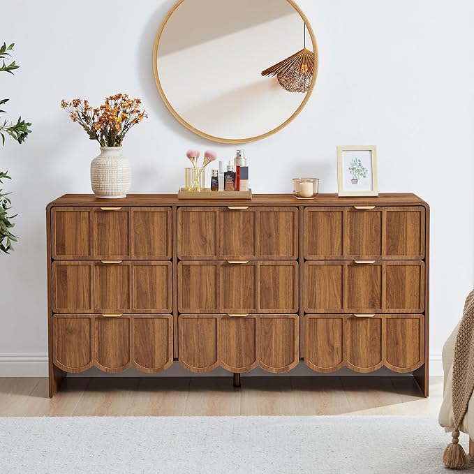 9 Drawer Dresser for Bedroom, Modern Closet Chest of Drawers by ORRD