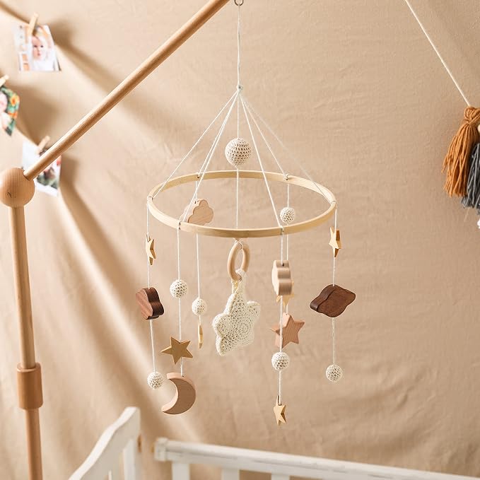 let's make Baby Crib Mobile for Boys Girls| Boho Nursery Mobile| Gender Neutral - Image 2