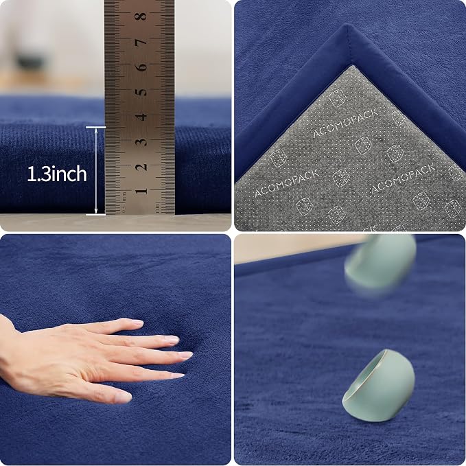 ACOMOPACK Baby Play Mat for Floor 1.3" Thick Memory Foam Play Mat 79"×118" - Image 2