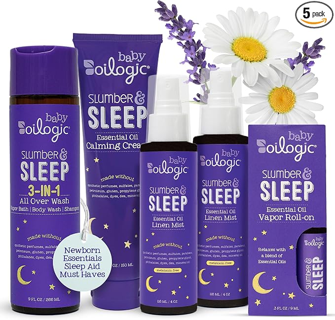Oilogic Slumber & Sleep Bath Baby Essentials Gift Set by Oilogic