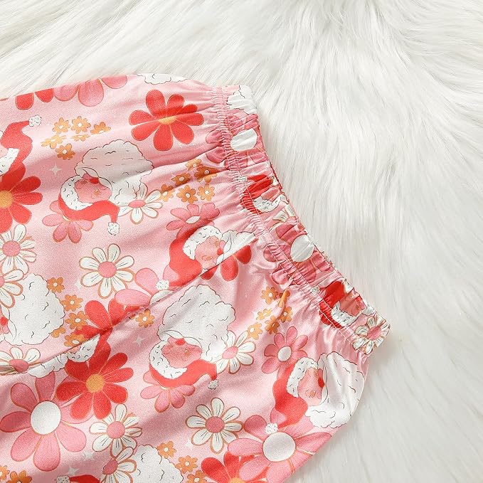 MAINESAKA Baby Boy Girl Pajamas Christmas Red Plaid Print Long Sleeve Lapel - Image 6