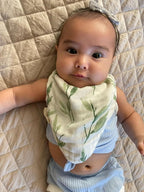 Crane Baby Soft Muslin Baby Bib Set, Adjustable and Absorbent Bandana Style Bibs - Image 5