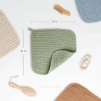 Comfy Cubs Muslin Baby Washcloths 10 Pack - Image 3