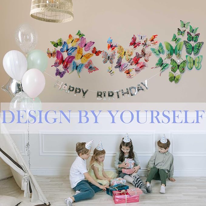 Butterfly Wall Decor 24/48 PCS, 3D Butterflies Stickers - Image 5
