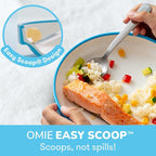 Omie® Easy Scoop Plates for Kids | Unique Design Helps Food Fall into the Spoon - Image 2