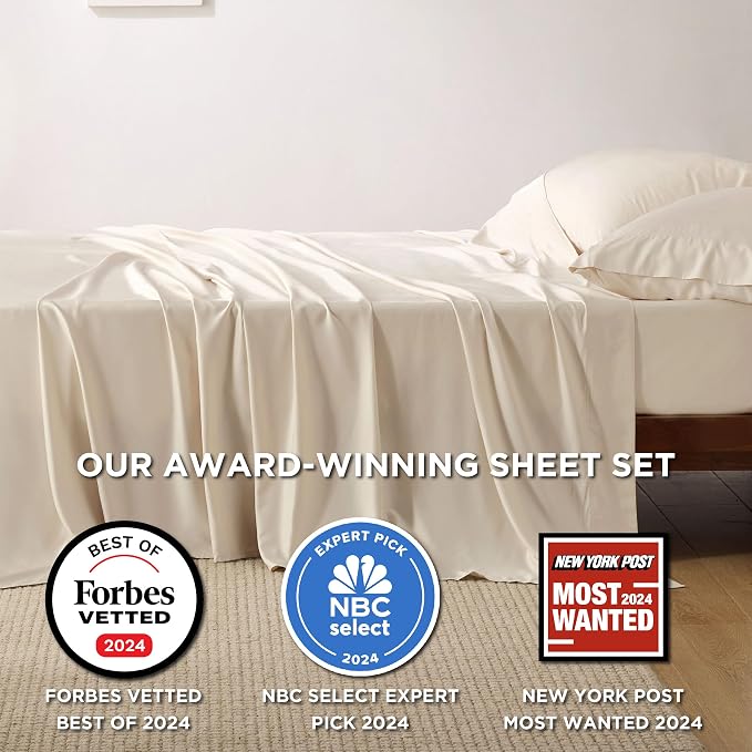 Bedsure Full Size Bed Sheets, Cooling Sheets, Rayon Derived from Bamboo - Image 2