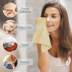 Bamboo Rayon Disposable Face Towel Biodegradable Large Dry Face Wipes 120 Count - Image 6