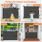 71 inch Retractable Baby Gates, EZIGO Extra Wide Baby Gate - Image 7