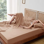 Bedsure Full Size Bed Sheets, Cooling Sheets, Rayon Derived from Bamboo - Image 8