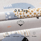 Yoofoss Baby Sleep Sack 18-24 Months 0.5 Tog Wearable Blanket - Image 5