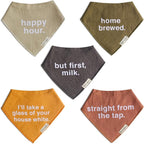 Denver James Bandana Feeding Drool Baby Bib I Soft Organic Cotton I Fleece Back - Image 8