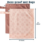 Tiny Twinkle Wet Dry Bag – 2 Pack Reusable Waterproof & Mess Proof Wet Bags - Image 4