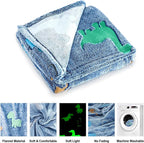 Dinosaur Glow in The Dark Blanket - Image 4