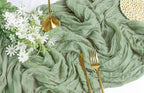 FEXIA 12 Pack Sage Green Table Runner 35x120 Inches - Image 5