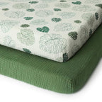 Blissful Diary Muslin Mini Crib Sheets, Pack and Play Mattress Sheets Fitted by ForEveryBabysBetterLife