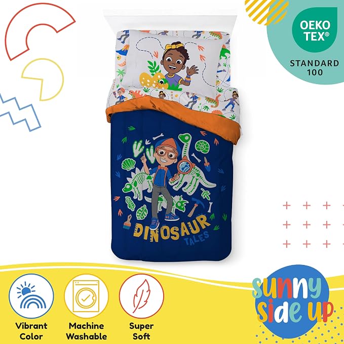 Sunny Side Up Kids Comforter Set Includes Sheets and Pillow Covers - Image 3