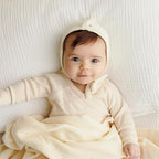 Organic Pointelle Receiving Swaddle Blanket - Image 3