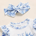 GRNSHTS Newborn Baby Girl Romper Infant Letter Print Jumpsuit Floral - Image 4
