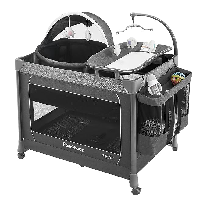 Pamo Babe 1-Second Setup 5-in-1 Playard by PamoBabe