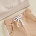 Toddler Baby Boy Fall Outfits Long Sleeve Crew Neck Pullover Sweatshirt + - Image 4