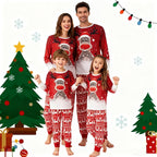Awoscut Christmas Family Matching Pajamas Christmas Pjs Holiday Nightwear - Image 3