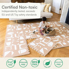 Lillefolk Baby Play Mat for Floor – 6x8ft Terracotta | Soft Non Toxic Premium - Image 5