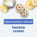Gerber Baked Teether Wheels, Banana Cream Crunchy Teether Snack, Baby Crackers - Image 3