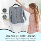 25 Premium Kids Velvet Hangers - Image 4