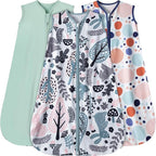 Baby Sleep Sack 12-18 Months 3 Pack Baby Wearable Blanket 100% Rayon Cotton by GUNTAIL