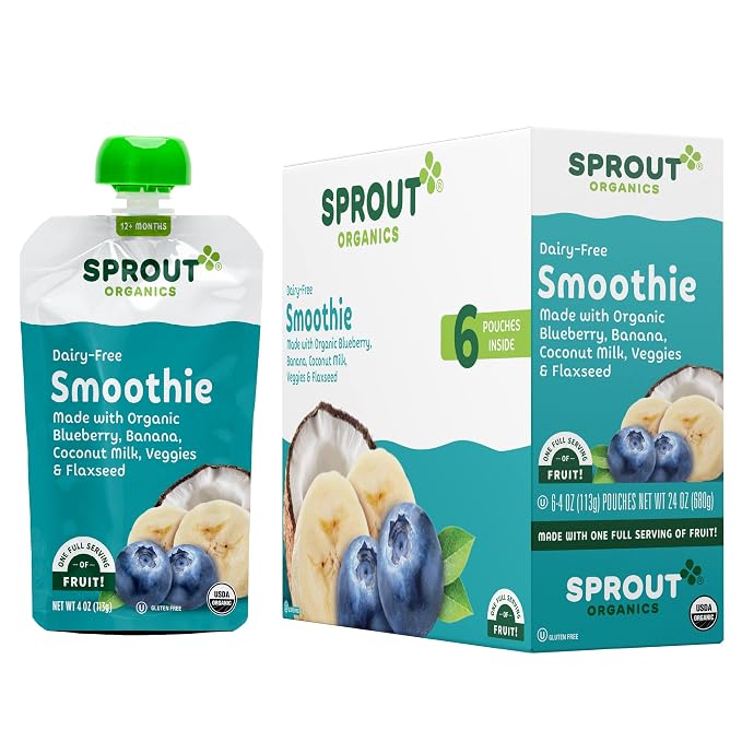 Sprout Organic Baby Food, Stage 4 Toddler Smoothie Pouches, 4 Oz Purees 12 Count - Image 2