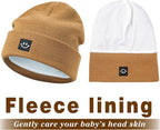 MaxNova 2 Pack Baby Beanie Fleece Lined Knit Toddler Hat - Image 6