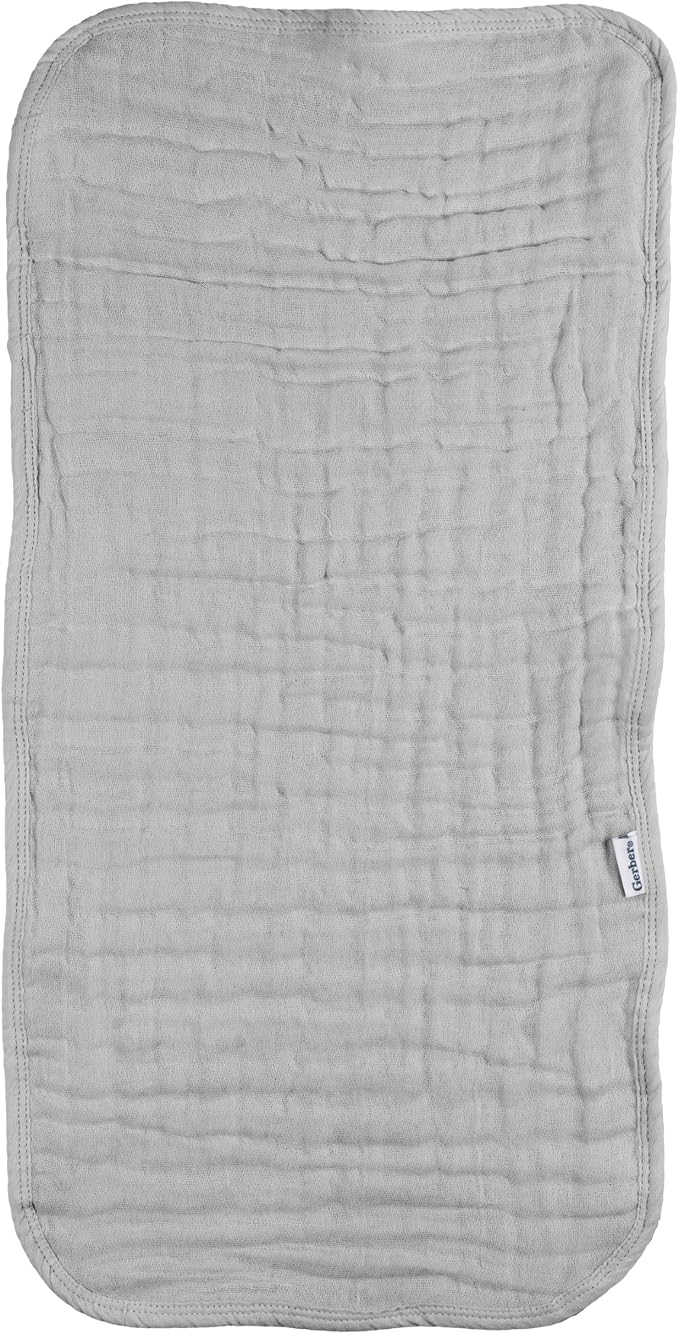 Gerber Baby Unisex Muslin Burp Cloths 5-Pack, Large Size 20" x 10" - Image 5