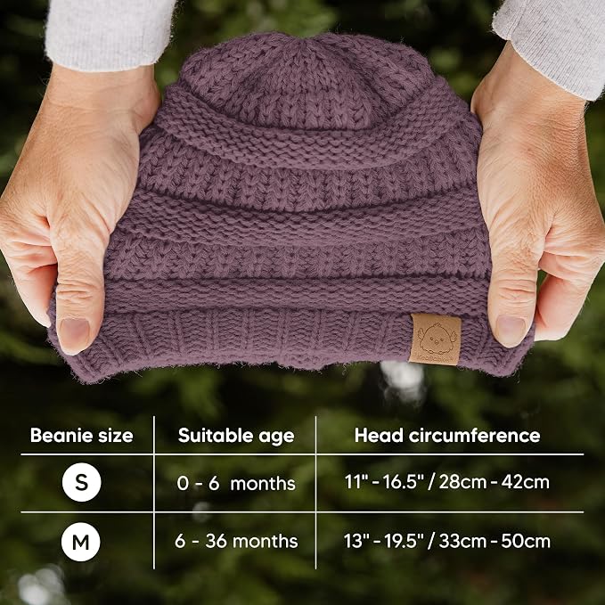 3-Pack Baby Beanies for Boys, Girls - Image 5