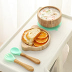 Baby Bowls with Lid, HBM Bamboo Suction Bowls - Image 2