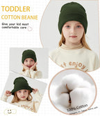 ROYBENS 100% Cotton Baby Beanie Cute Toddler Winter Hat Boys Girls Kids Soft - Image 4