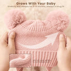 Konssy 2 Pack Baby Winter Hat - Image 4