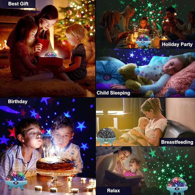 YACHANCE Kids Night Light Projector - Image 4