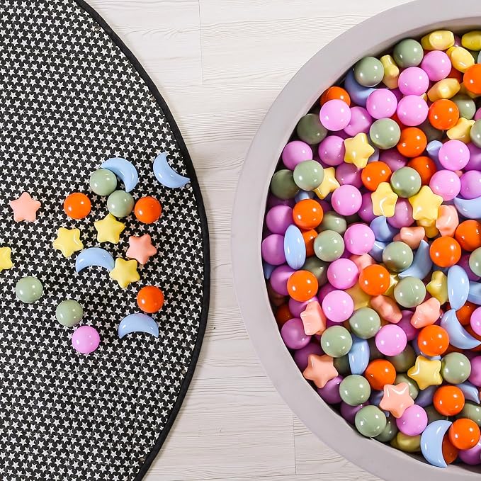 GOGOSO Ball Pit Balls Stars Moon Shapes Plastic Pitballs - Image 5