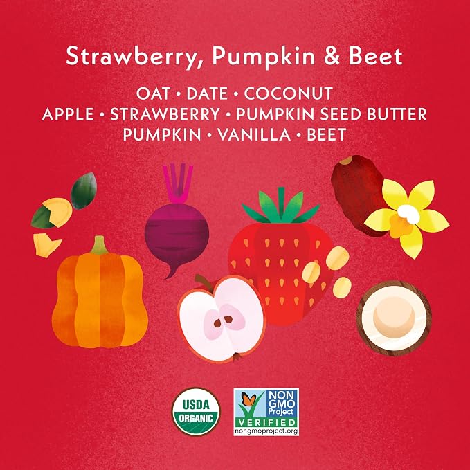 Once Upon A Farm Organic Toddler Soft Baked Bar, Strawberry, Pumpkin and Beet - Image 7