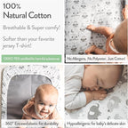 Mini Portable Crib Sheets Fitted - Image 3