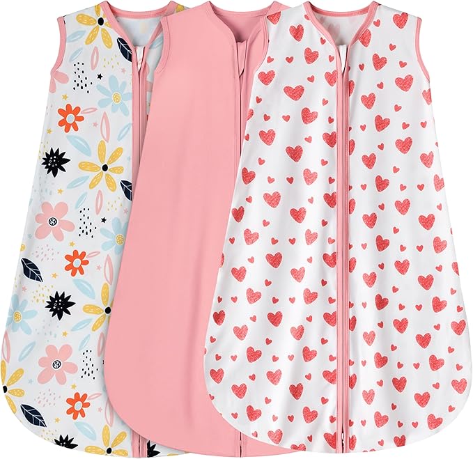 3 Pack Baby Sleep Sack 12-18 Months 100% Rayon Cotton Baby Sleeping Bag 2-Way by BSTOPPT