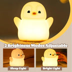 Penguin Nursery Night Light, LED Squishy Silicone Lamp, 2 Levels Dimmable - Image 4