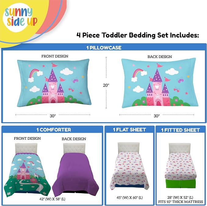 Sunny Side Up Magic Castle Toddler Comforter Set - Image 3