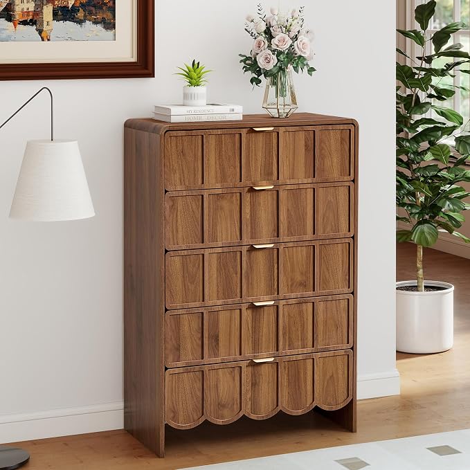 5 Drawer Dresser for Bedroom, Modern Closet Chest of Drawers - Image 7