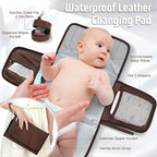 Premium Vegan Leather Diaper Bag Backpack - Image 6