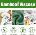 OPAWO Bamboo Baby Pajamas 3 Pack, Double Zipper Bamboo Sleepers - Image 4