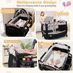 BABY JOY 4 in 1 Pack and Play, Portable Baby Playard - Image 2