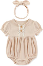 Newborn Baby Girl Clothes Cotton Bubble Romper Floral Short Sleeve Bodysuit 3 - Image 2